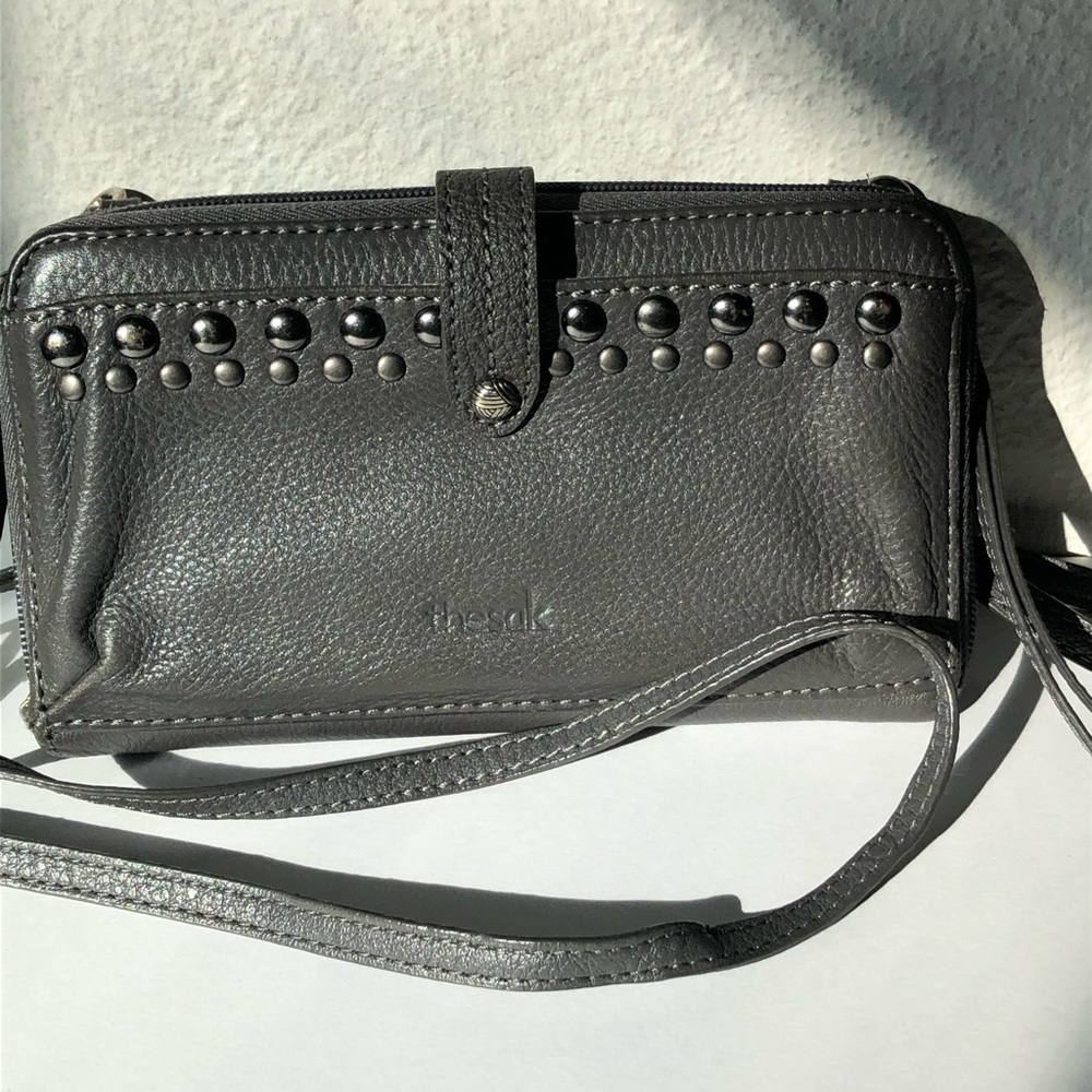The Sak leather crossbody wallet w/ phone slot